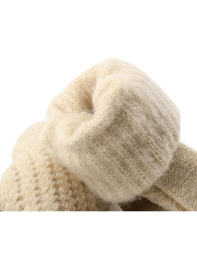 ChicAbode 4-Pairs Winter Gloves for Women, Cold Weather Upgraded Touch Screen Gloves Women, Anti-slip Soft Elastic Thermal Knit Warm Winter Gloves, Womens Warm Fleece Lined Knit Gloves - Image 2